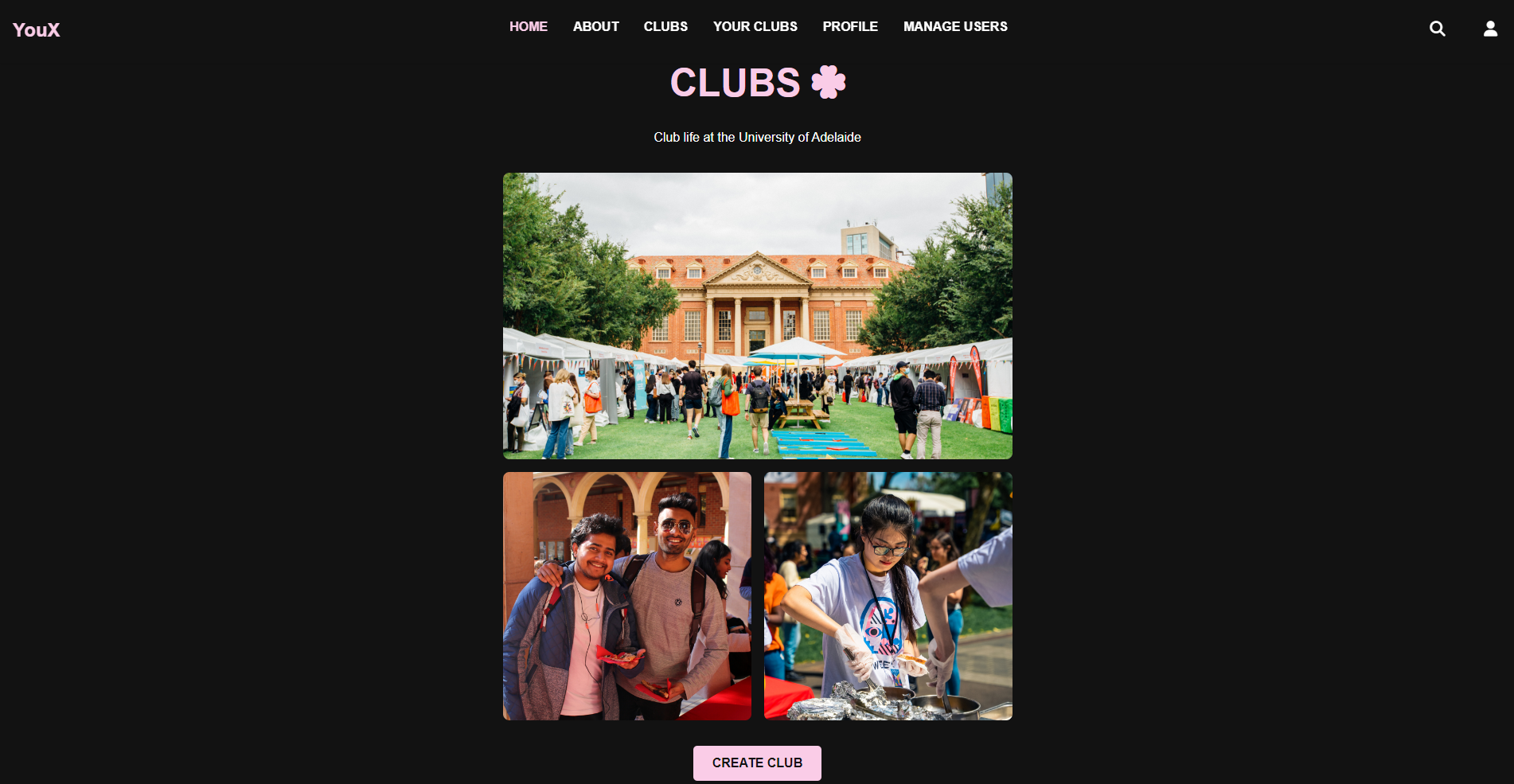 University Clubs Home Page